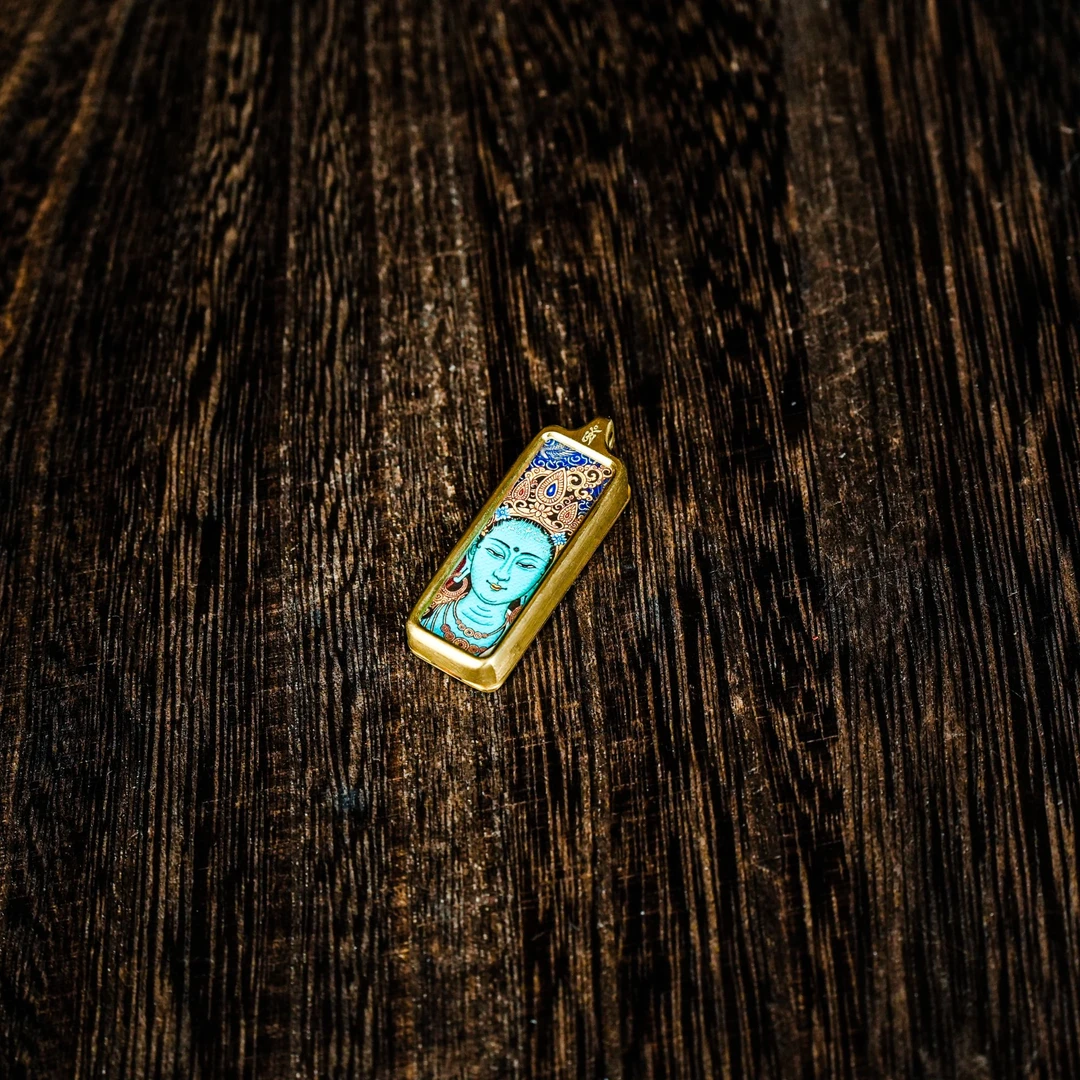 钛钢吊坠  【城丽】度母方牌吊坠/个W18FL-3053-1