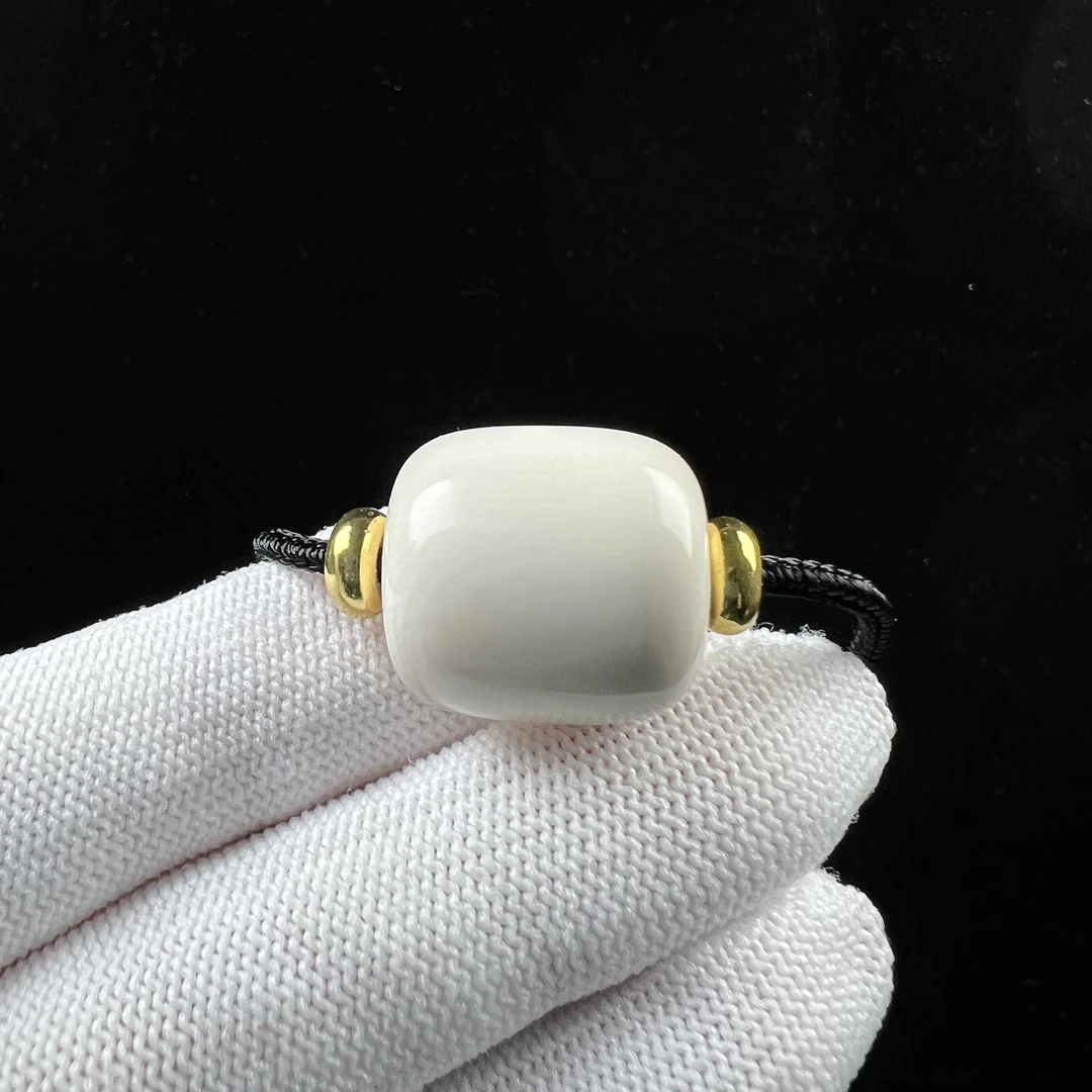 X4361天然猛犸牙 桶珠 18*18.4mm支持鉴定 假一罚四