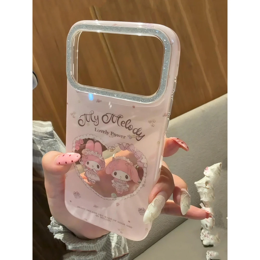 可爱卡通少女爱心防摔手机壳 苹果iPhone 13/14/15/16/17全系列适