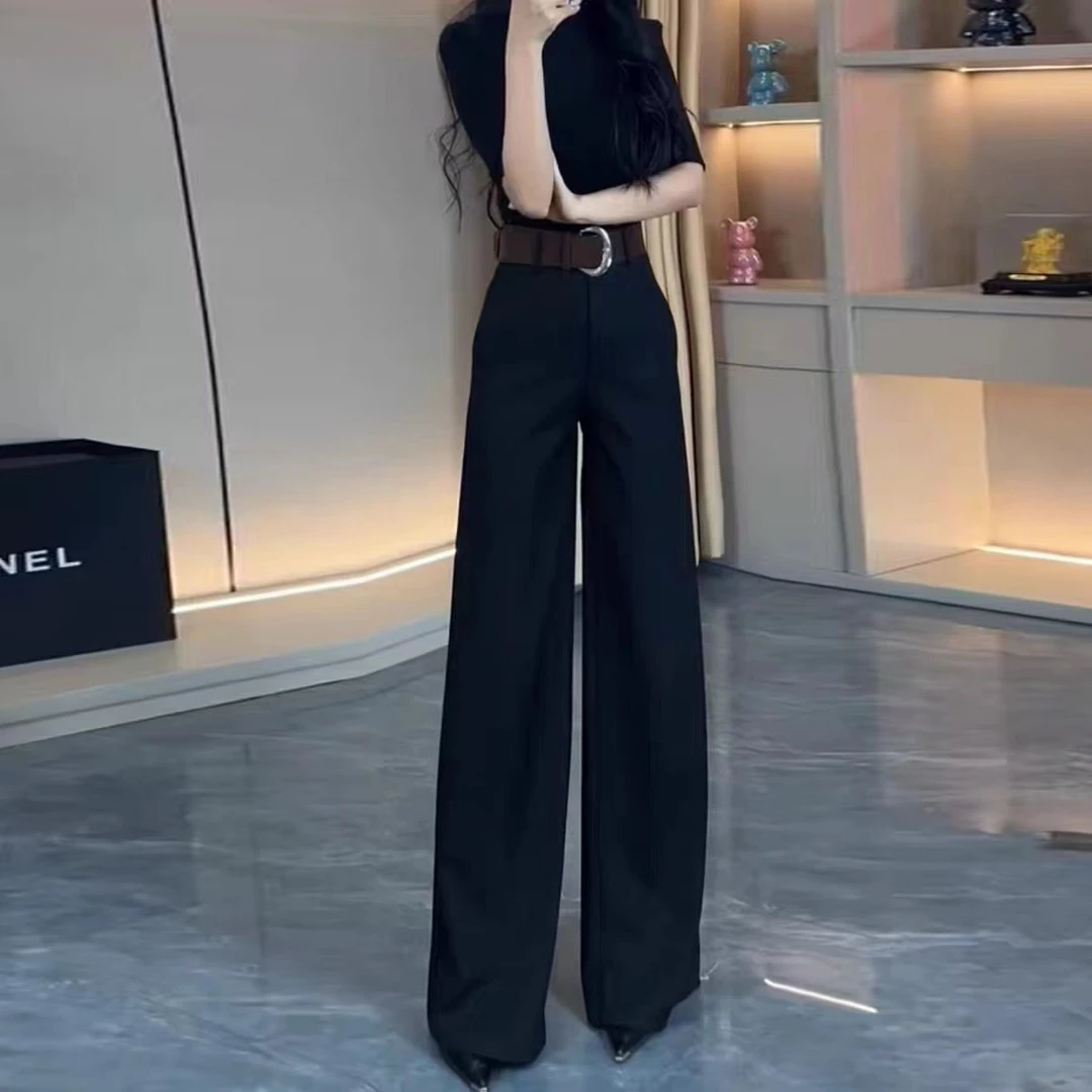 【孤品微瑕次品NO退NO换介意慎拍】高级感西装阔腿裤906