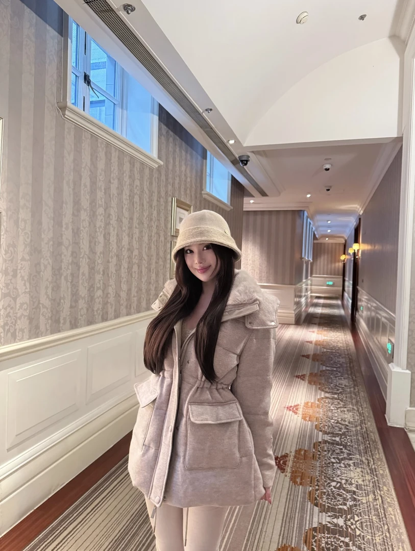 【H-DNA】"LP守护者"重磅进口水貂领拼接绵羊皮 羊毛鹅绒服（可拆帽）