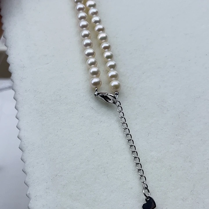 淡水珍珠颈饰未镶嵌卡6➕极光白炫彩