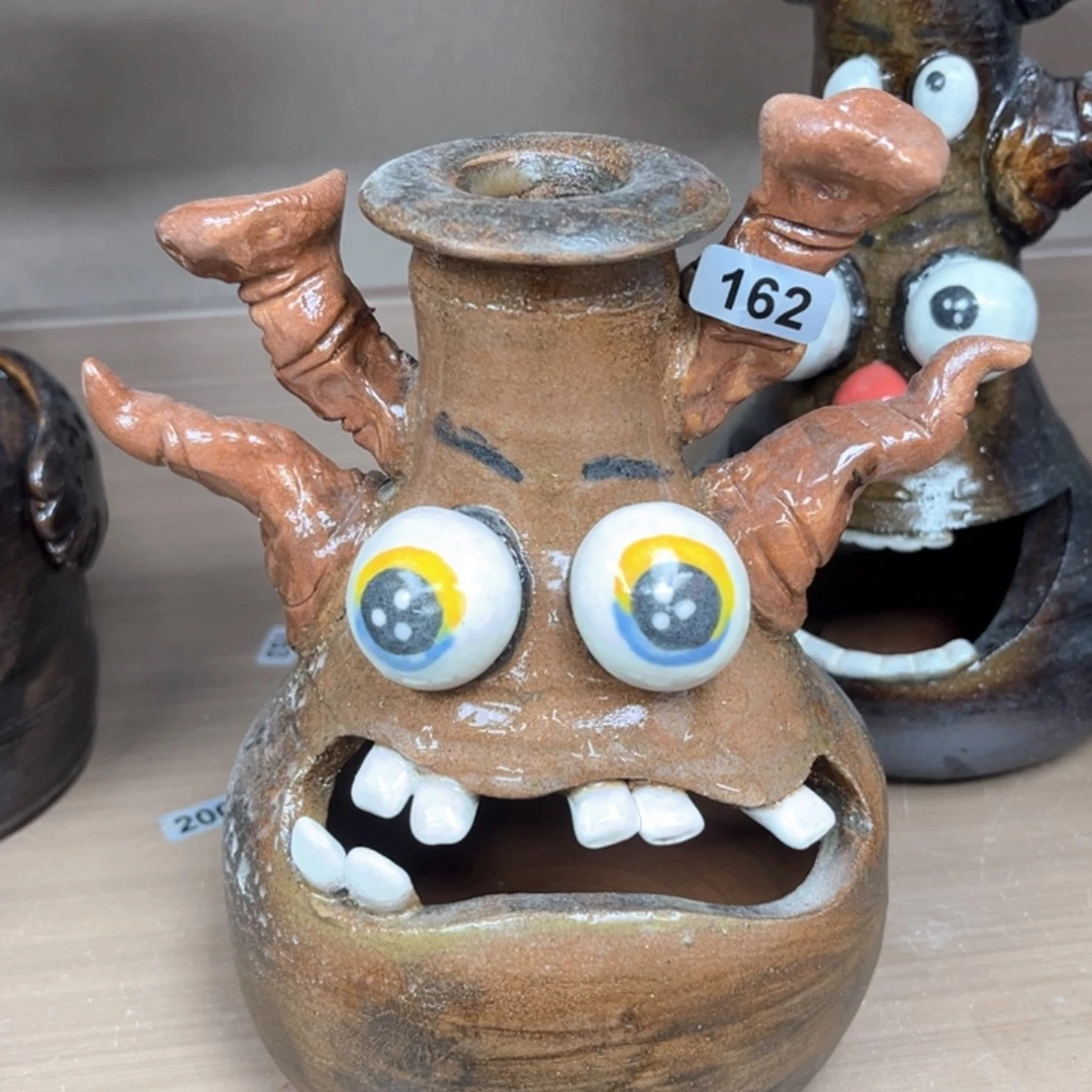 摆件直播间手工抽象陶瓷摆件162