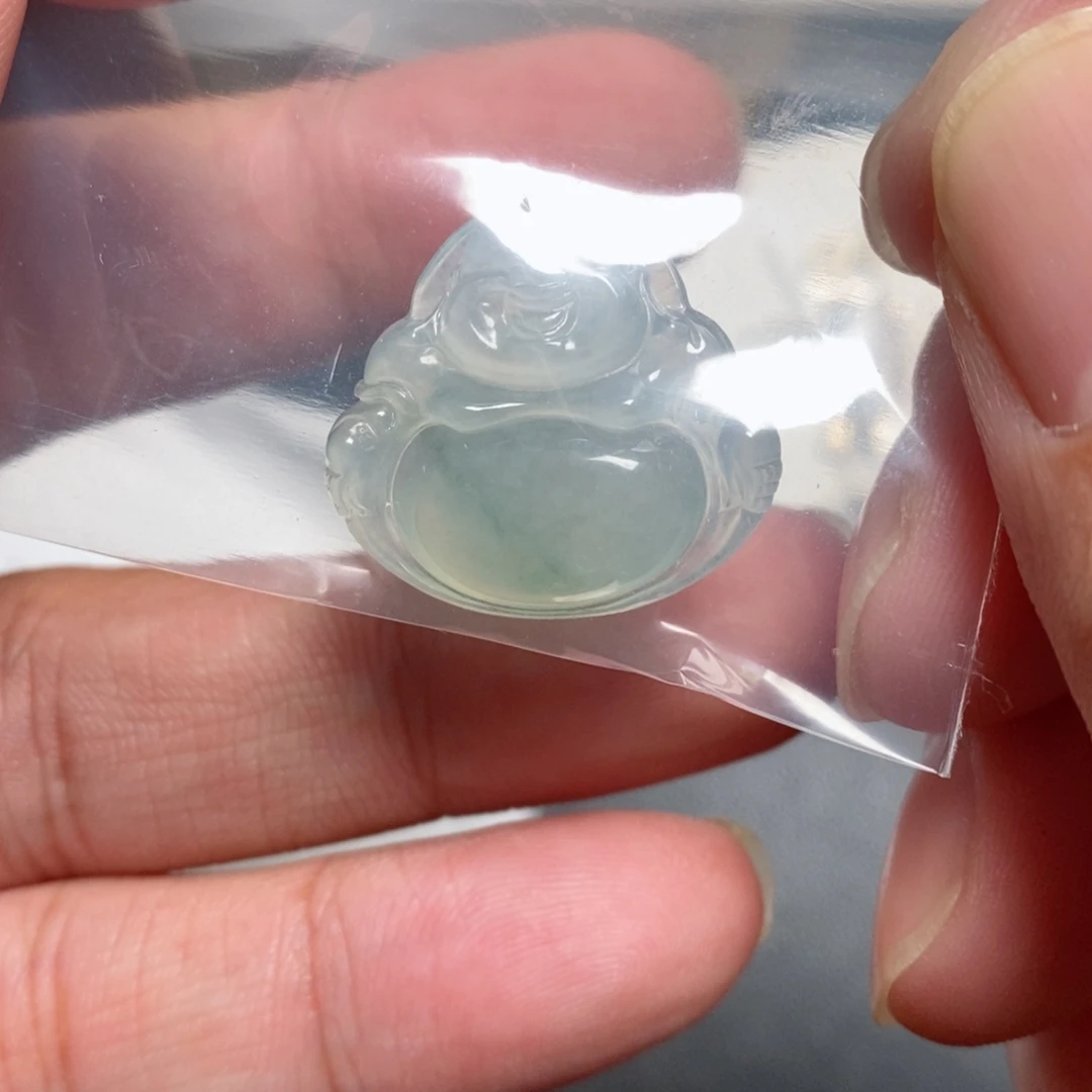 青***橙翡翠未镶嵌颈饰翡翠