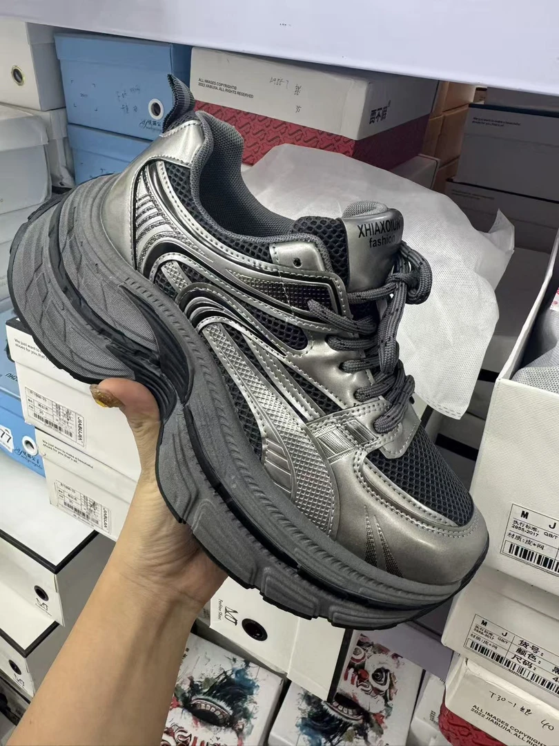 9120厚底包臀老爹鞋