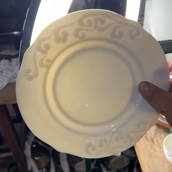 库存尾货如意盘一对口径20