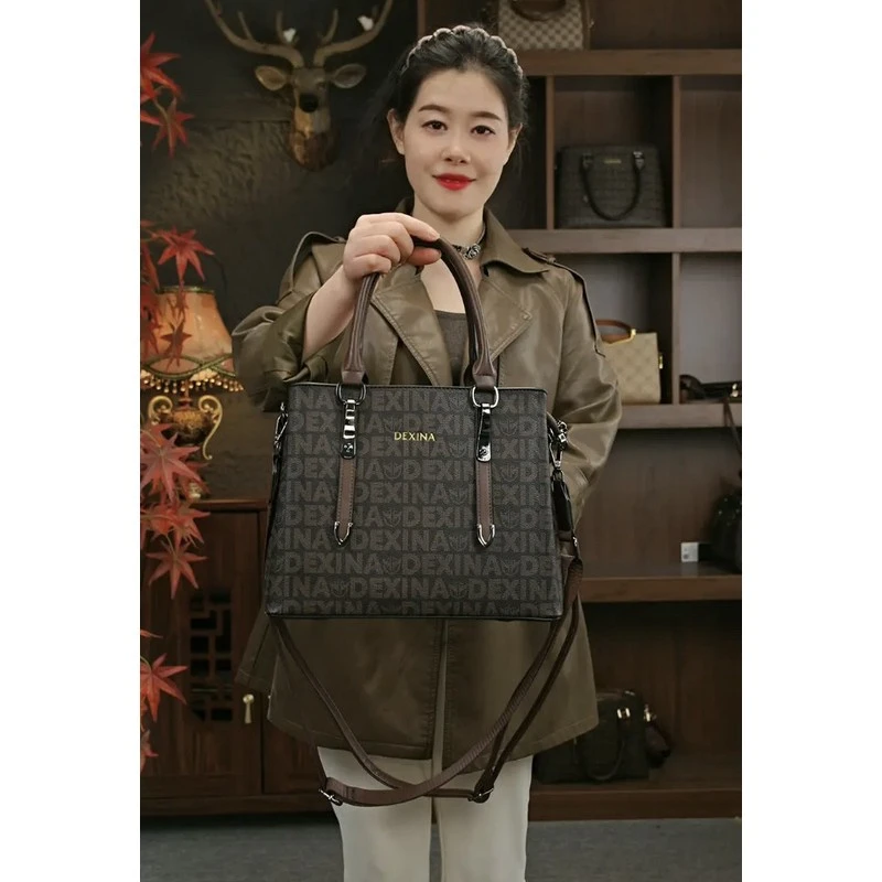 乌鲁木齐发货登喜鸟爆款女包时尚百搭多隔层大容量手提包高级单肩