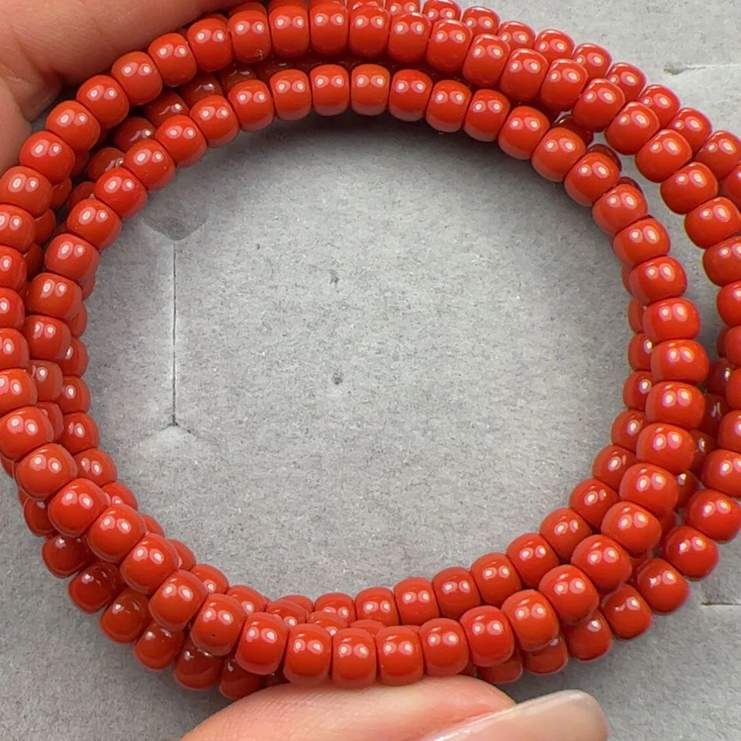 未镶嵌多圈南红玛瑙