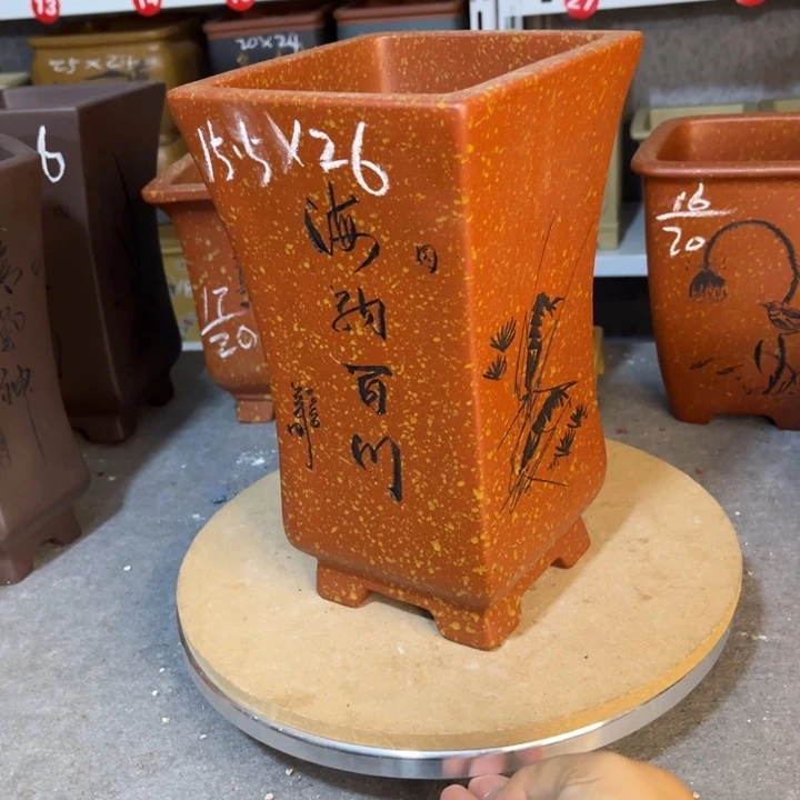 紫砂花盆紫砂花盆