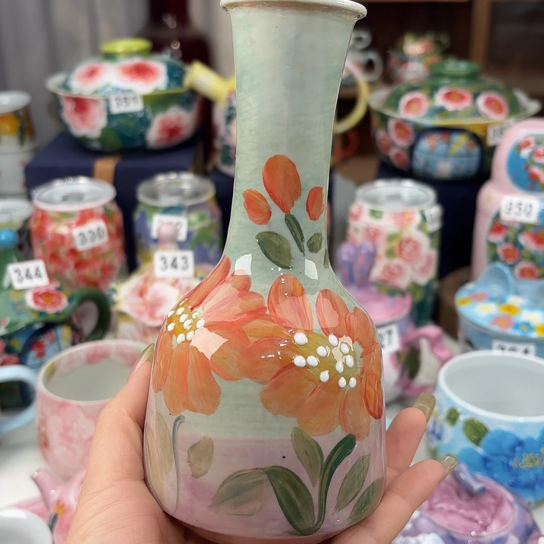 景德镇手绘高温釉下彩陶瓷茶具