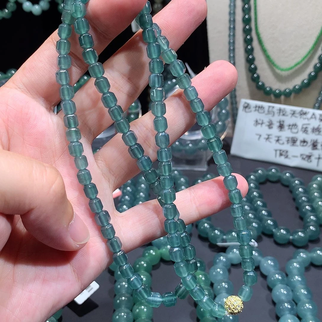 未镶嵌手串翡翠天然a货翡翠项链5+