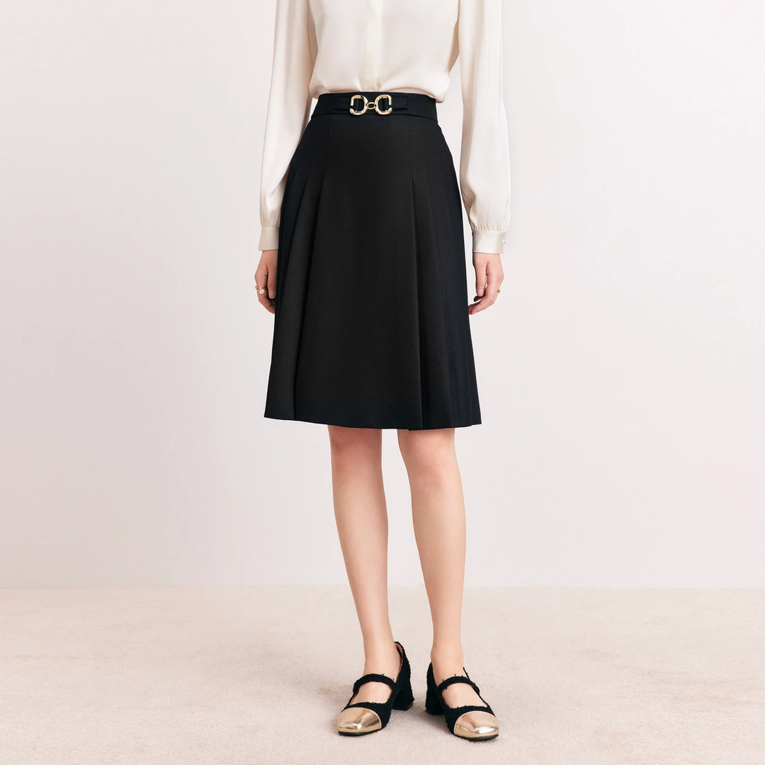 【羊羊专属】纯色百搭通勤出游压褶设计轻奢时尚气质A