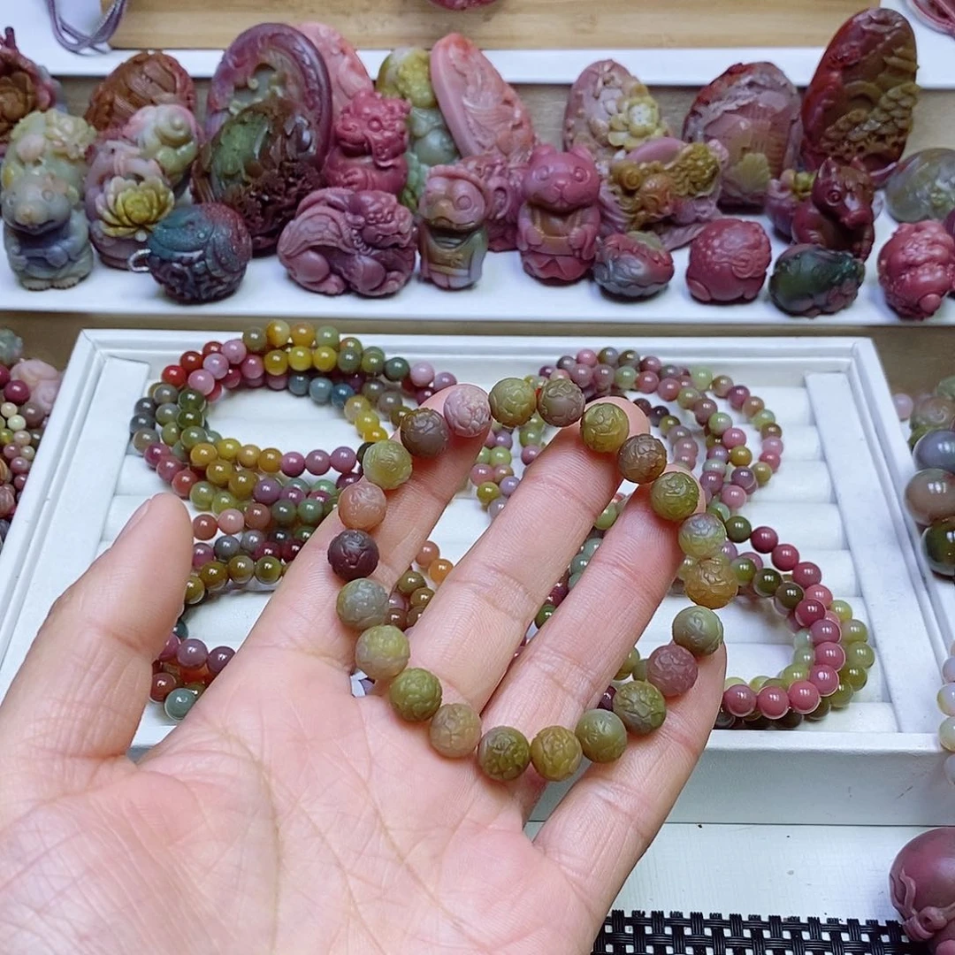 玛瑙/玉髓盐源玛瑙手链未镶嵌