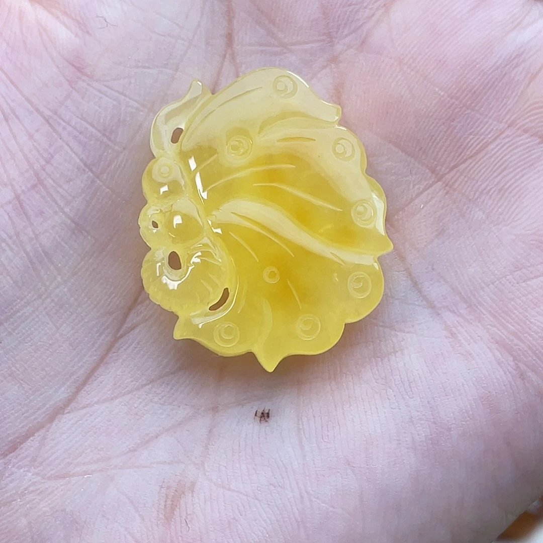 琥珀未镶嵌吊坠(不含链)