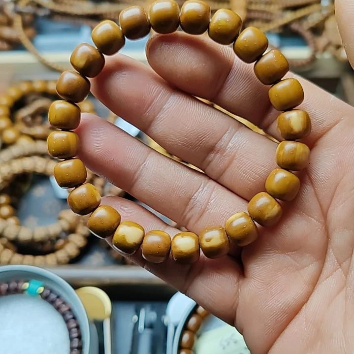 紫金鼠手串10花皮实心