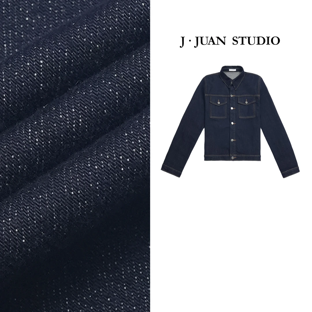 【J.Juan】港风单宁-秋季外套原生单宁不掉色高个子女装复古牛仔衣