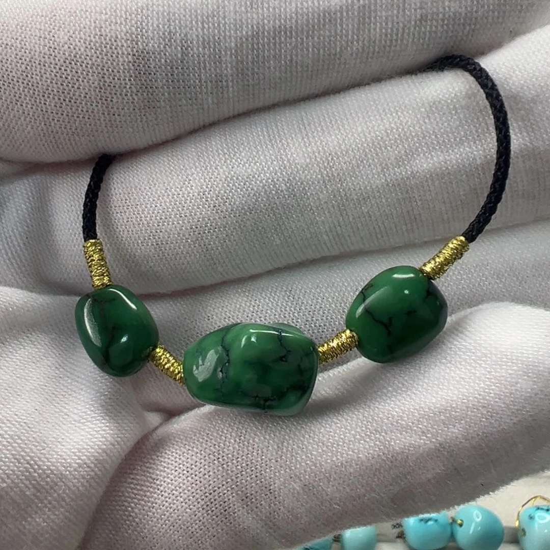 绿松石未镶嵌随形 锁骨链