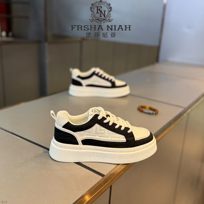 法莎尼亚春季新款轻奢透气时尚潮流个性百搭日常低帮舒适休闲男鞋