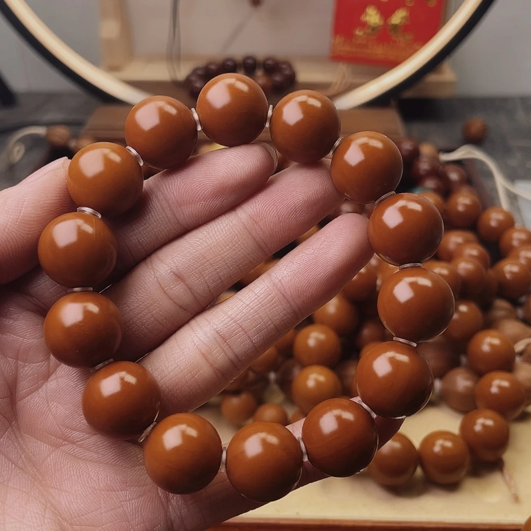 橄榄核手串/手链?*16尺寸老树铁核轴度一般没补没漏