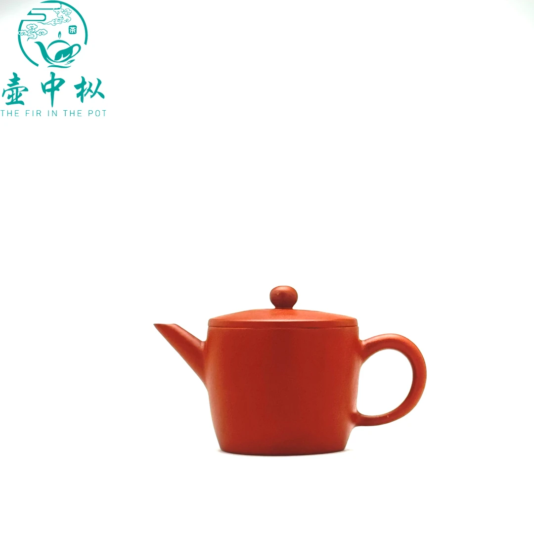 90cc小容量汉瓦壶潮州手拉壶原矿朱泥功夫茶器茶壶半手工家用茶壶