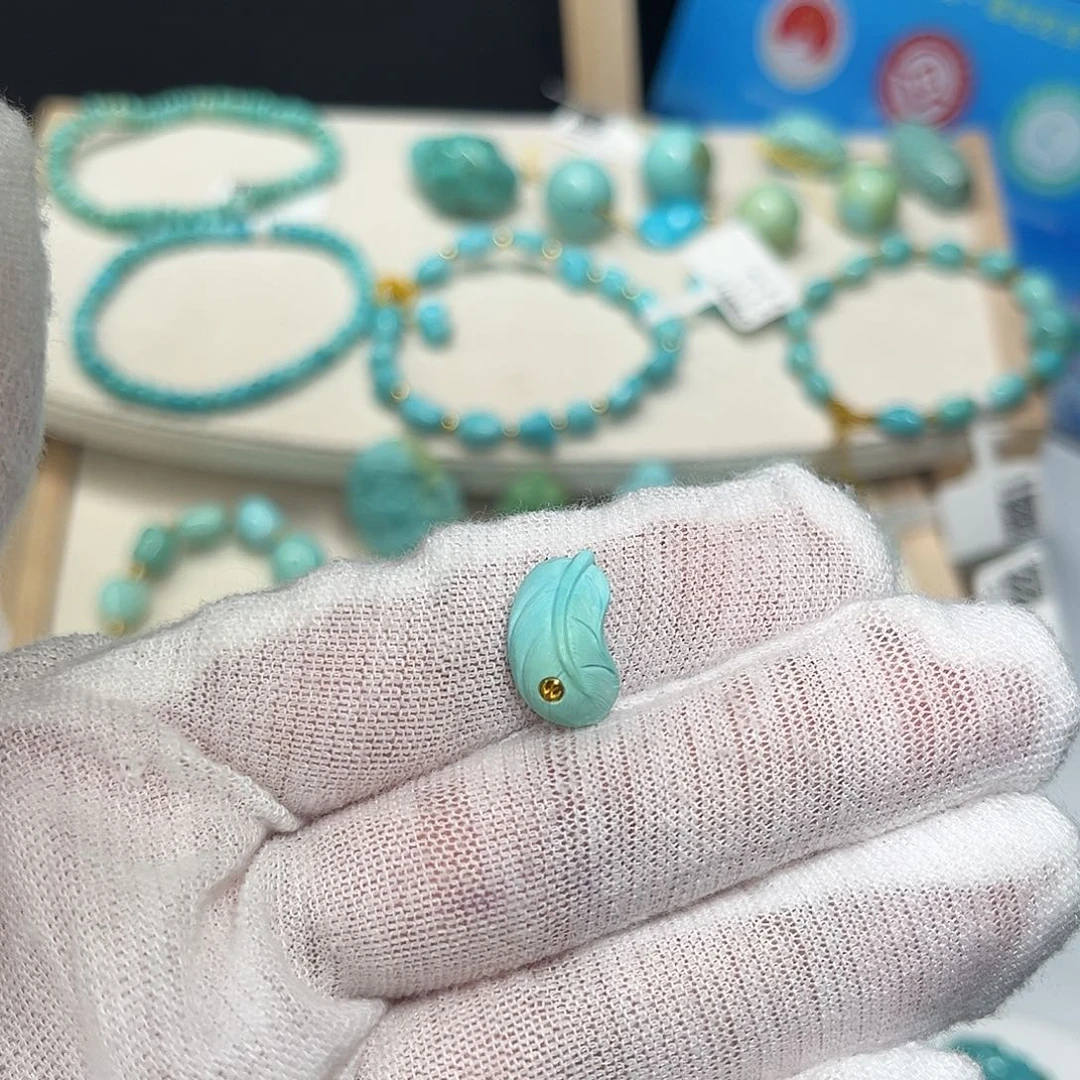 绿松石未镶嵌珠宝半成品