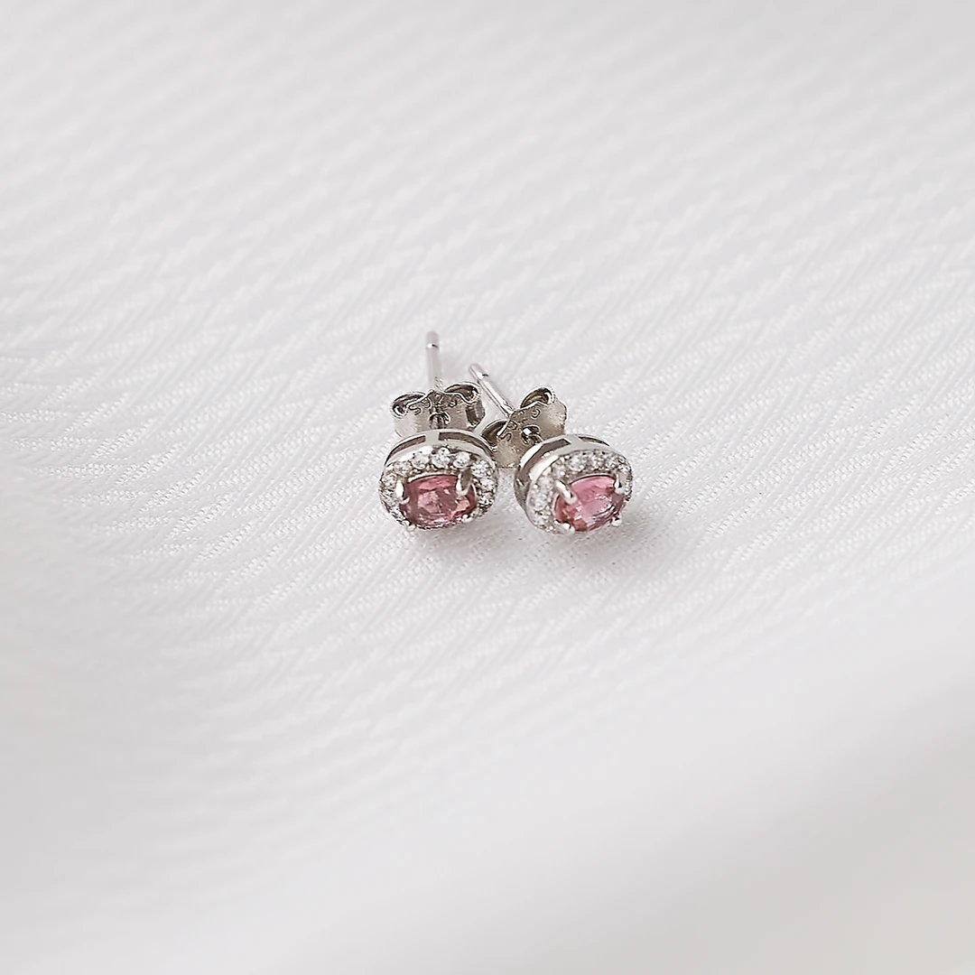 【ZY】碧玺超闪耳钉S925银22090512132非基地发货不带证书