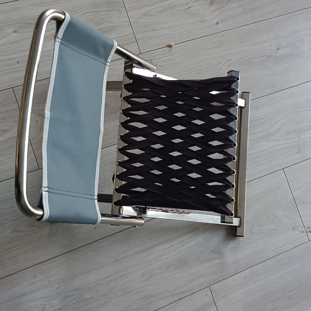 八档靠背坡地调节可折叠手工编织马扎家用适应各种地形