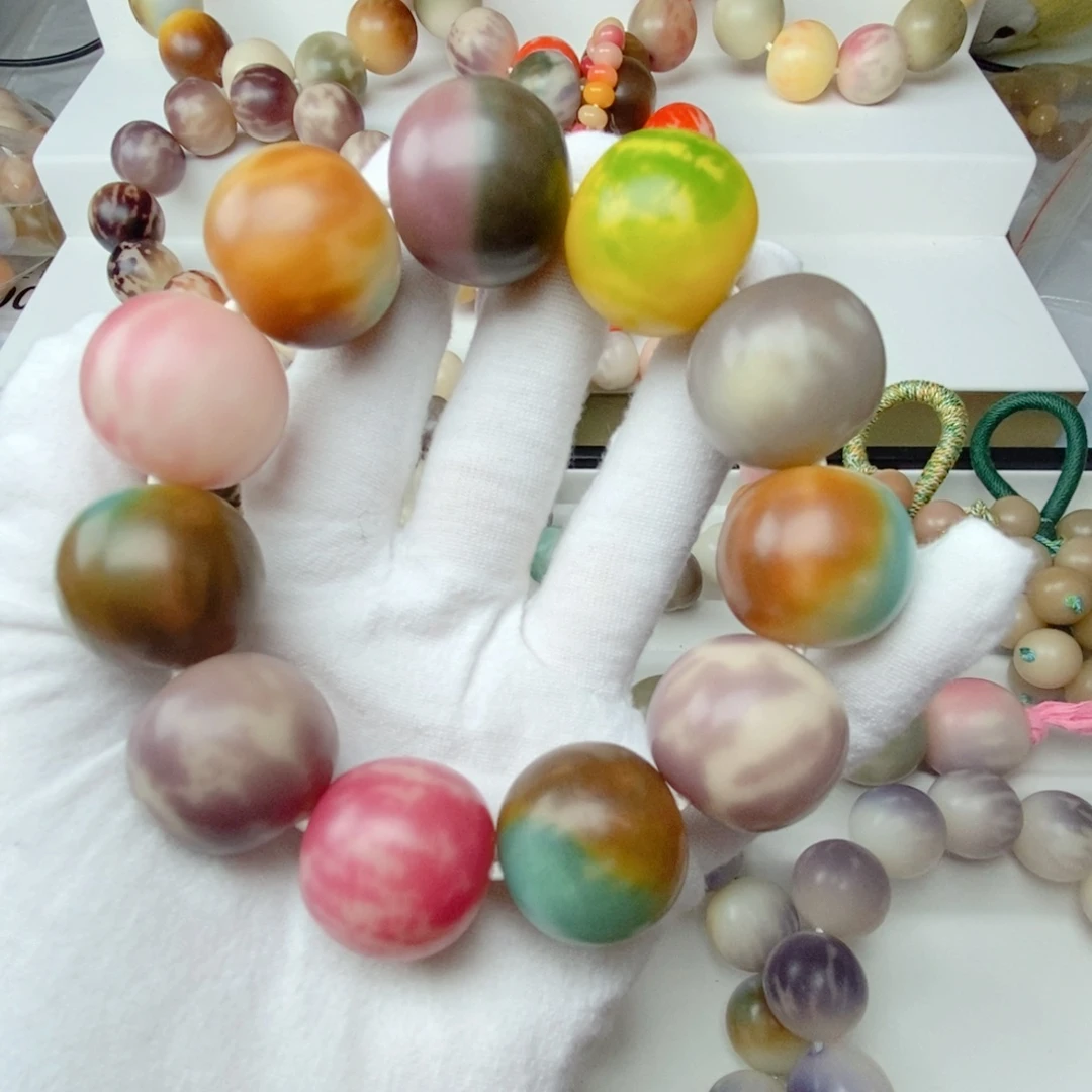 吊坠菩提根/象牙果手工干磨卡23微瑕多宝