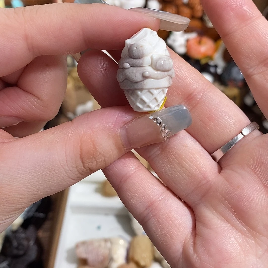 把件鹿骨M11小熊冰淇淋甜筒鹿角