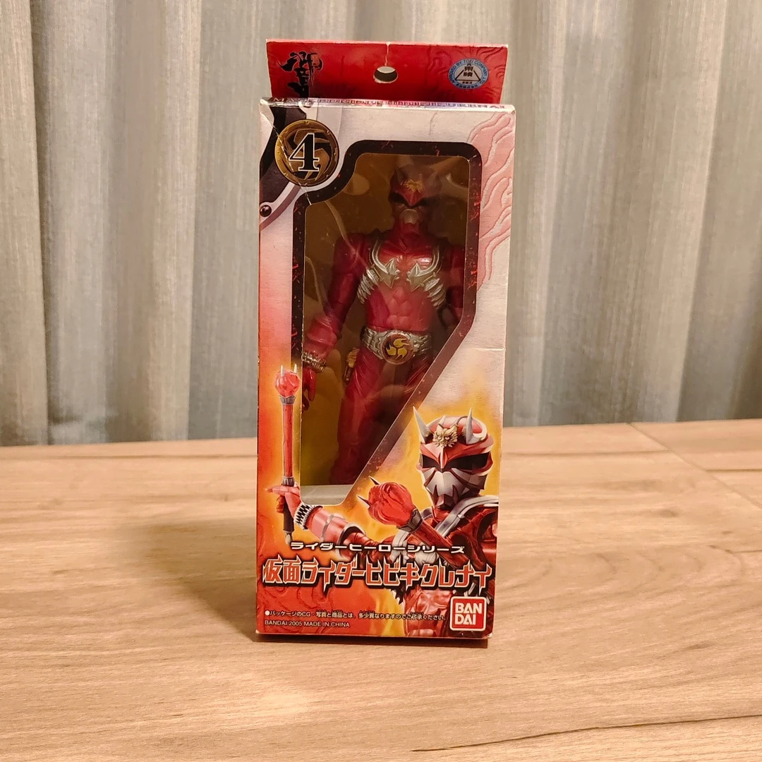 假面骑士响鬼 17CM系列 软胶 红响鬼 2004版 中古品无武器和卡片