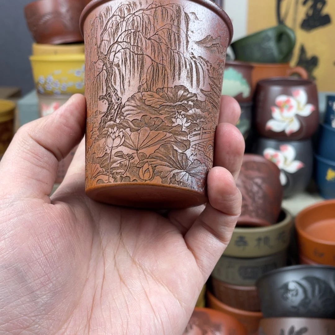 紫砂茶杯紫砂茶杯