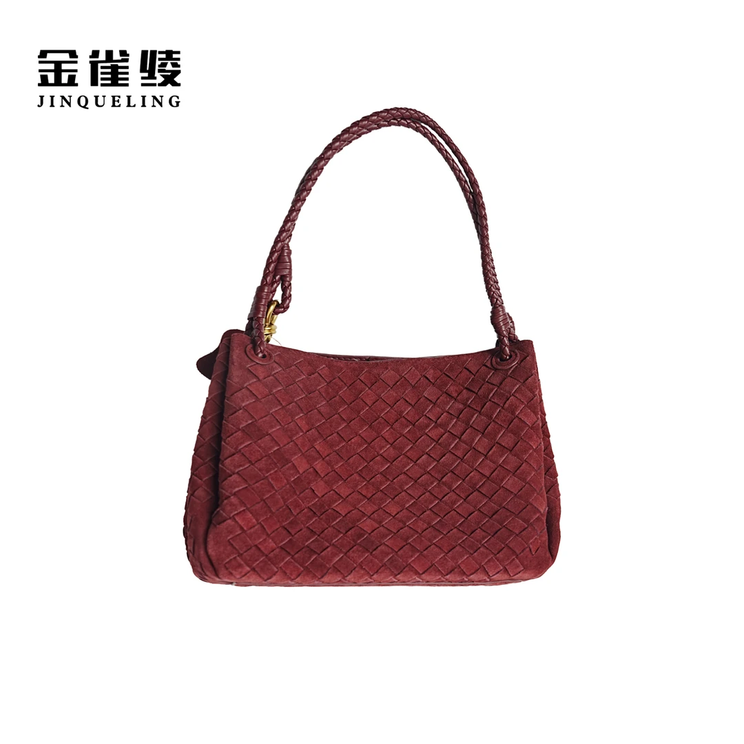 金雀绫【织影】编织轻奢风朋克风斜挎包单肩款手提包SZAK5BB171