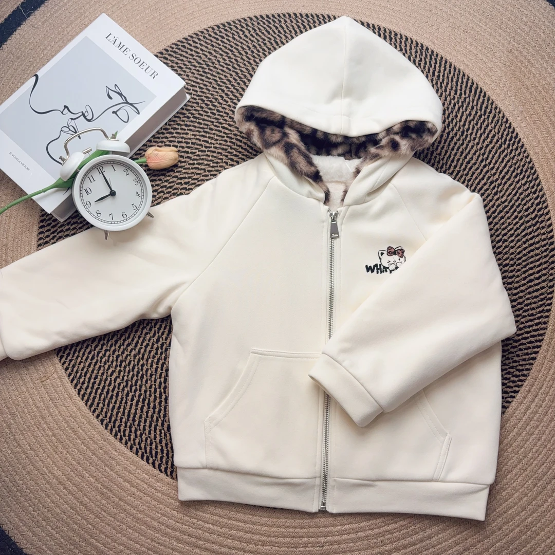 【童装】IEF/爱依服2025女童冬款时髦洋气保暖休闲运动风连帽外套