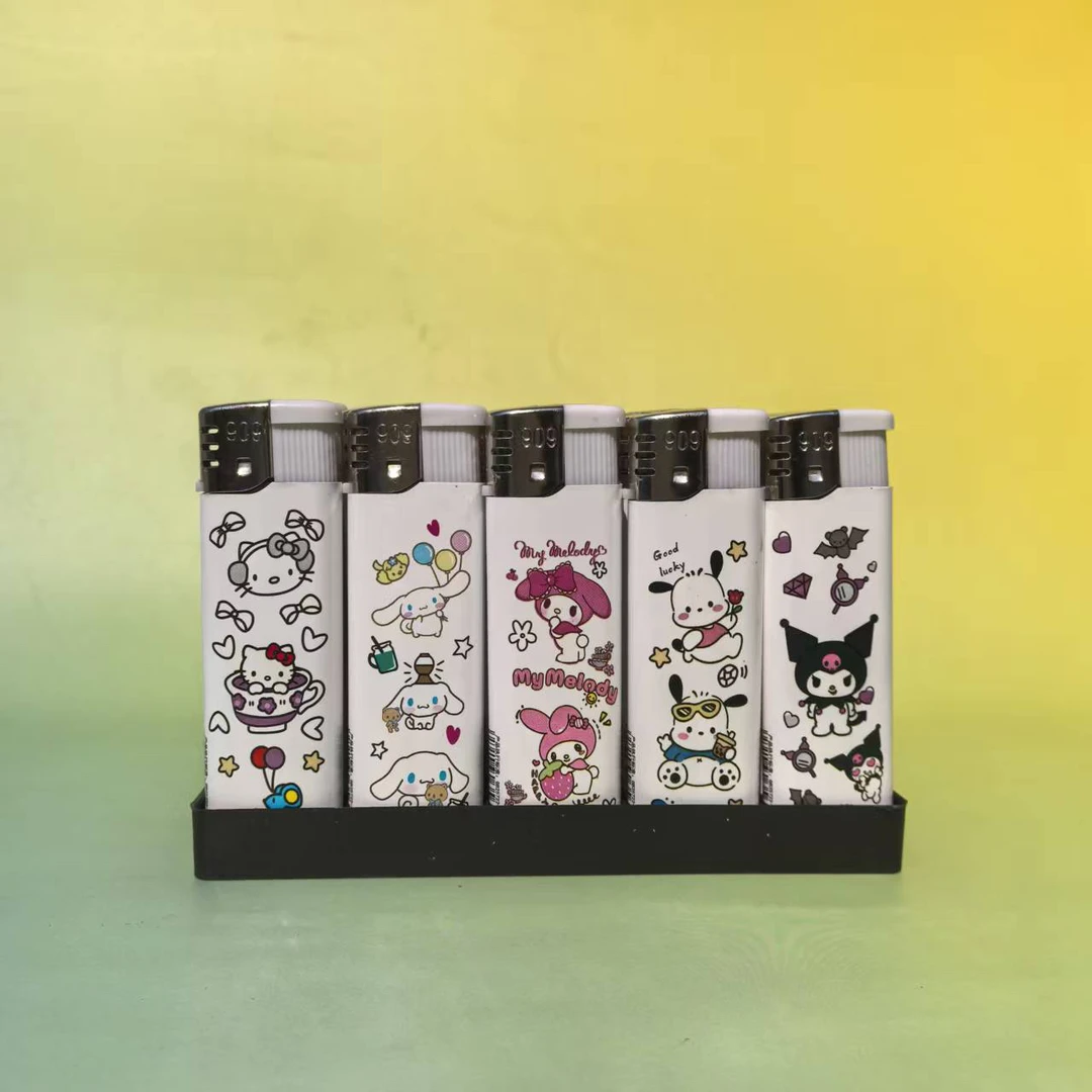 网红新款趣味潮流明火卡通可爱火石可定制印字打火机