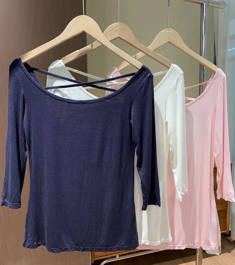 阿伦 女款瑜伽7分袖  杂 005