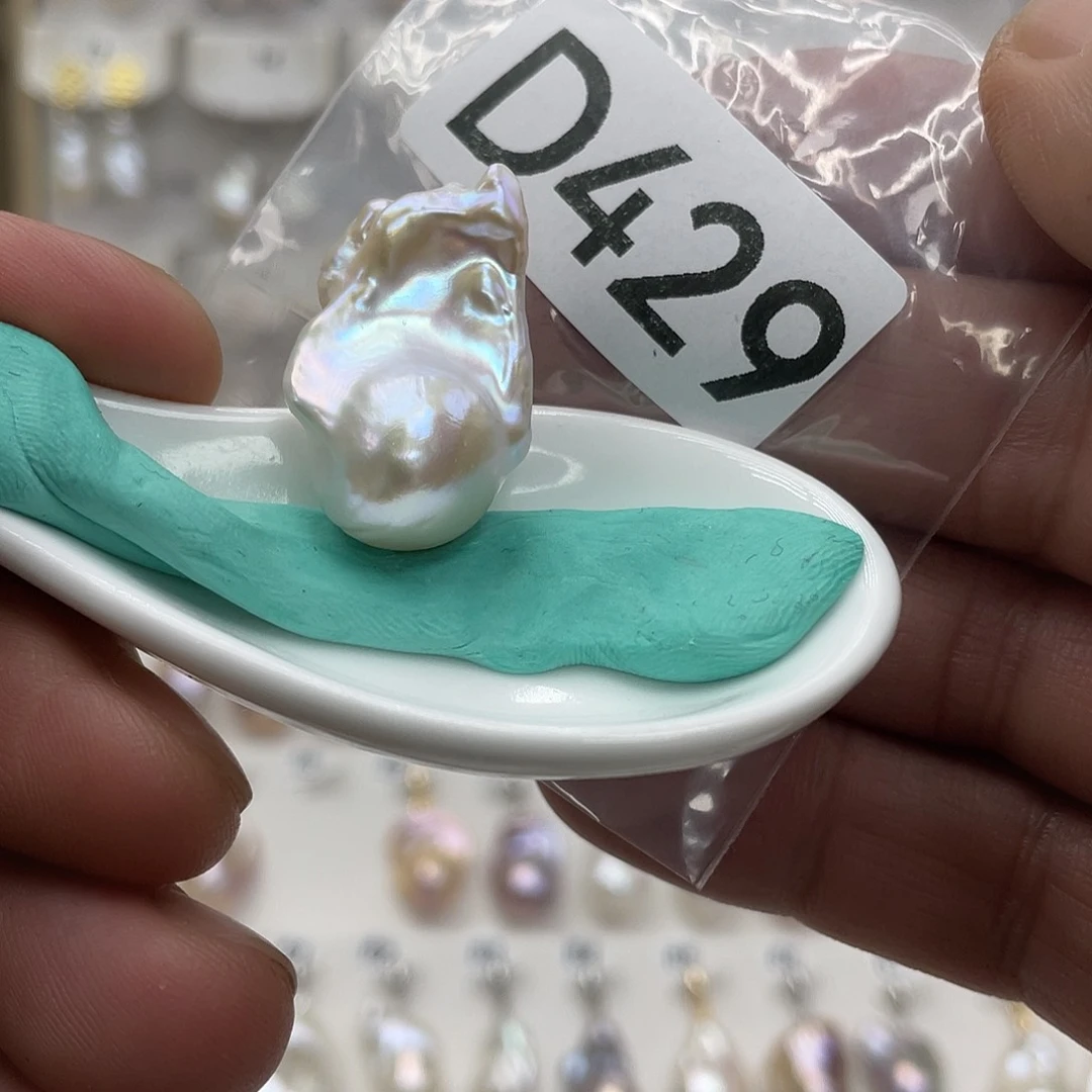 淡水珍珠颈饰银S925镶嵌放***假