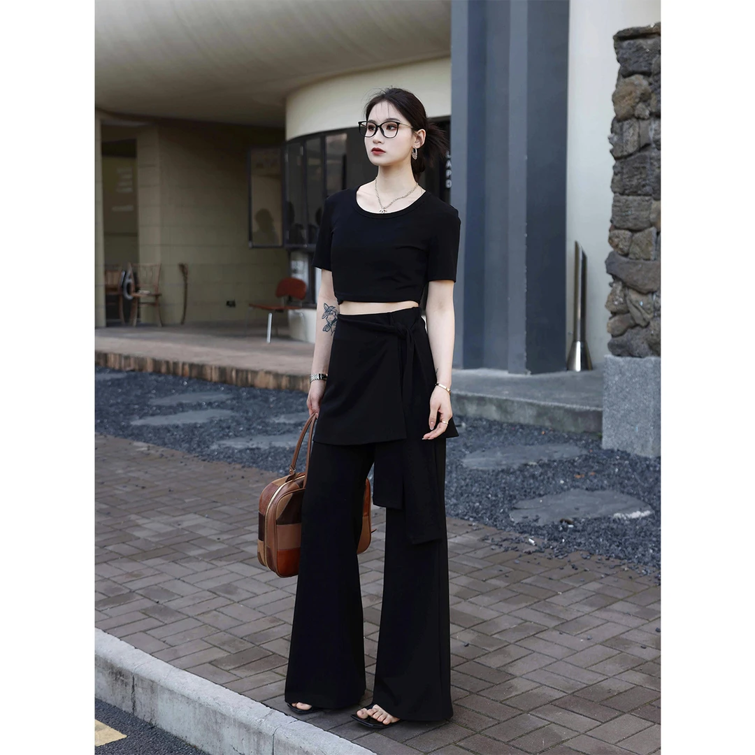 PRASE·噜【优雅公式】微胖轻奢设计款夏气质针织两件套装PR503C92/3