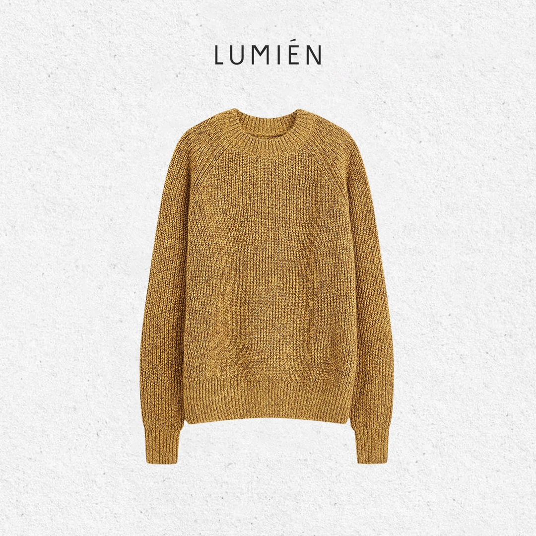 【LUMIEN 新品】圆领长袖羊毛针织衫内搭打底毛衣LX5JTT232