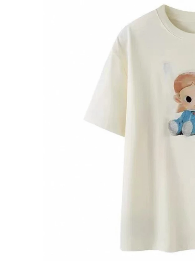 大庆仓  大娃娃烫钻短袖    P4-2  7月19日