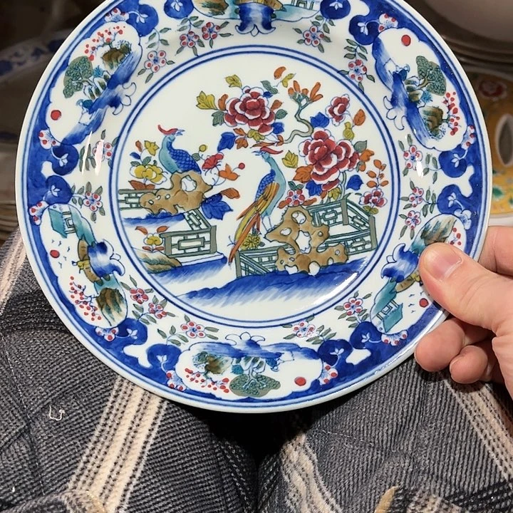 瓷片8*4///////直径21厘米。绿西西。