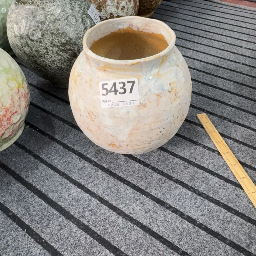 玉****摆件陶花瓶默认无孔口14高27编码5437