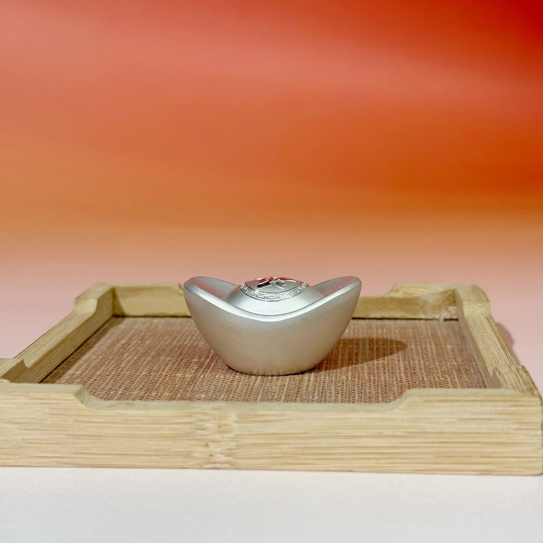 浮笙梦足银999实心元宝摆件银元宝