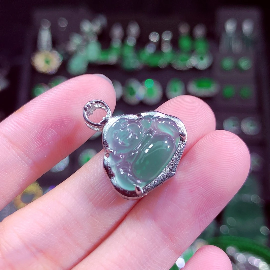 翡翠未镶嵌颈饰天然