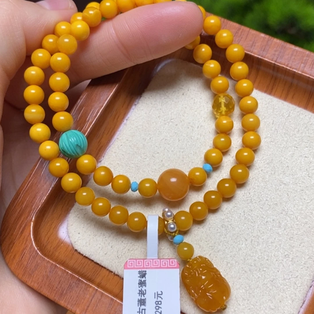 【闪购商品】未镶嵌蜜蜡手链手串