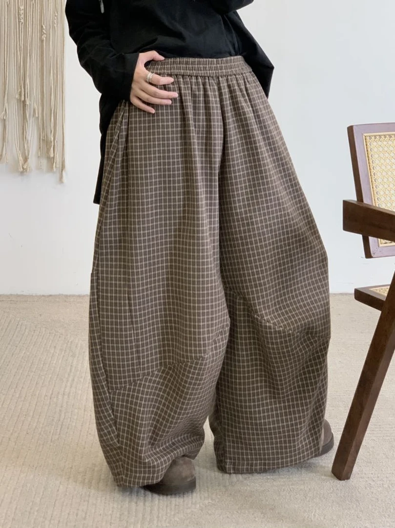 JBJC#825351#加厚格子裤 X