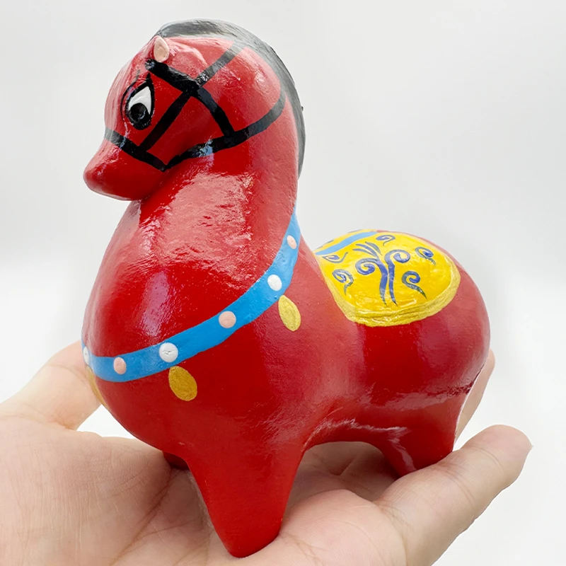 唐马泥塑浚县特色传统工艺摆件国潮非遗泥咕咕