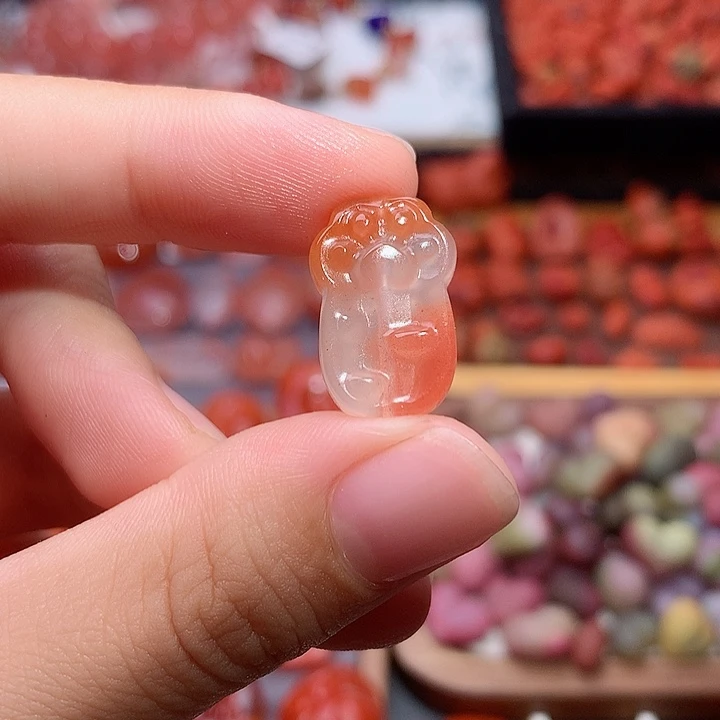 未镶嵌南红南红玛瑙招财猫爪