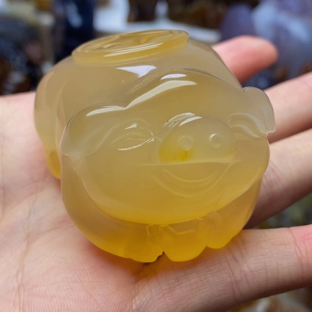 未镶嵌手把件玛瑙/玉髓