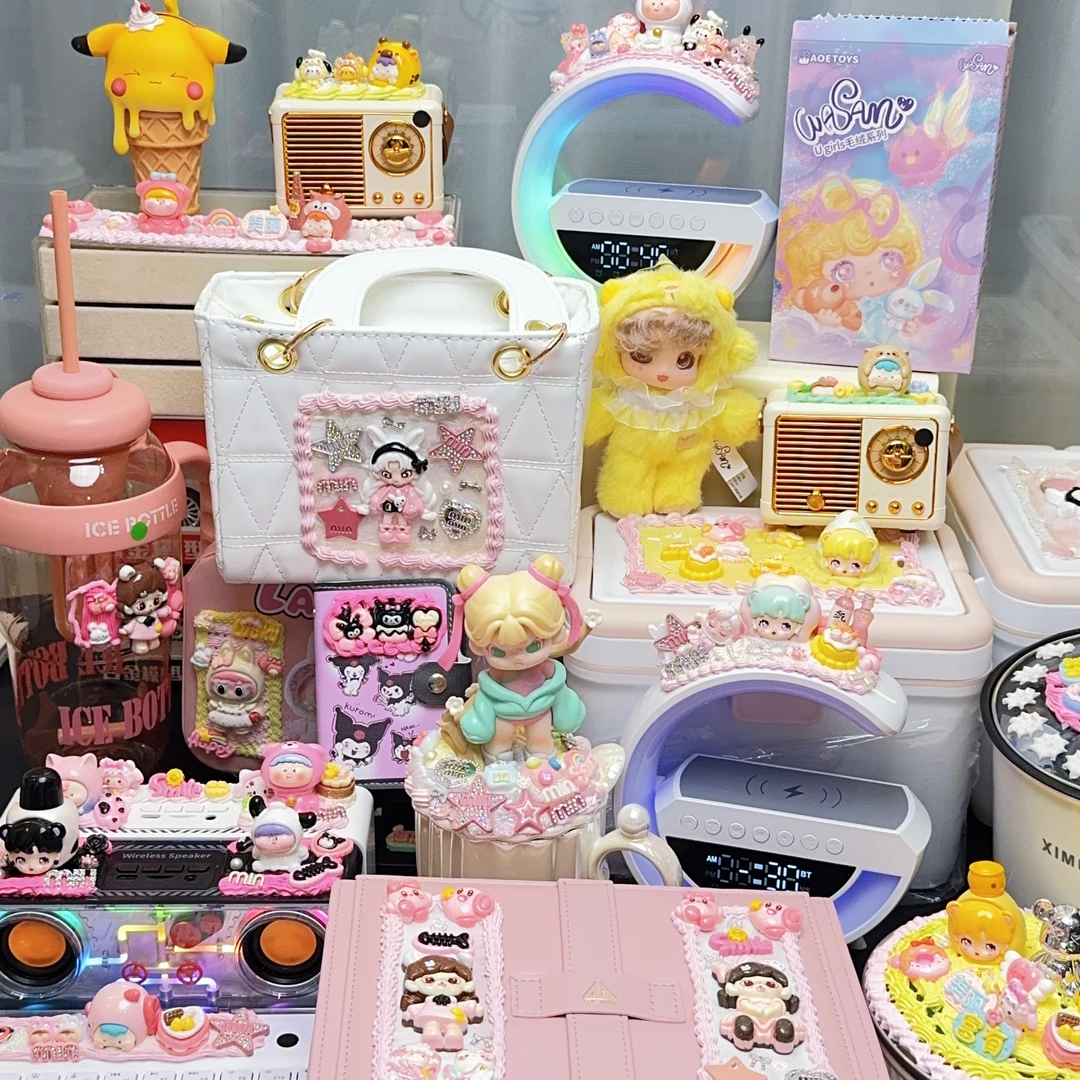 主播拆创意DIY奶油胶手工礼品摆件大礼包