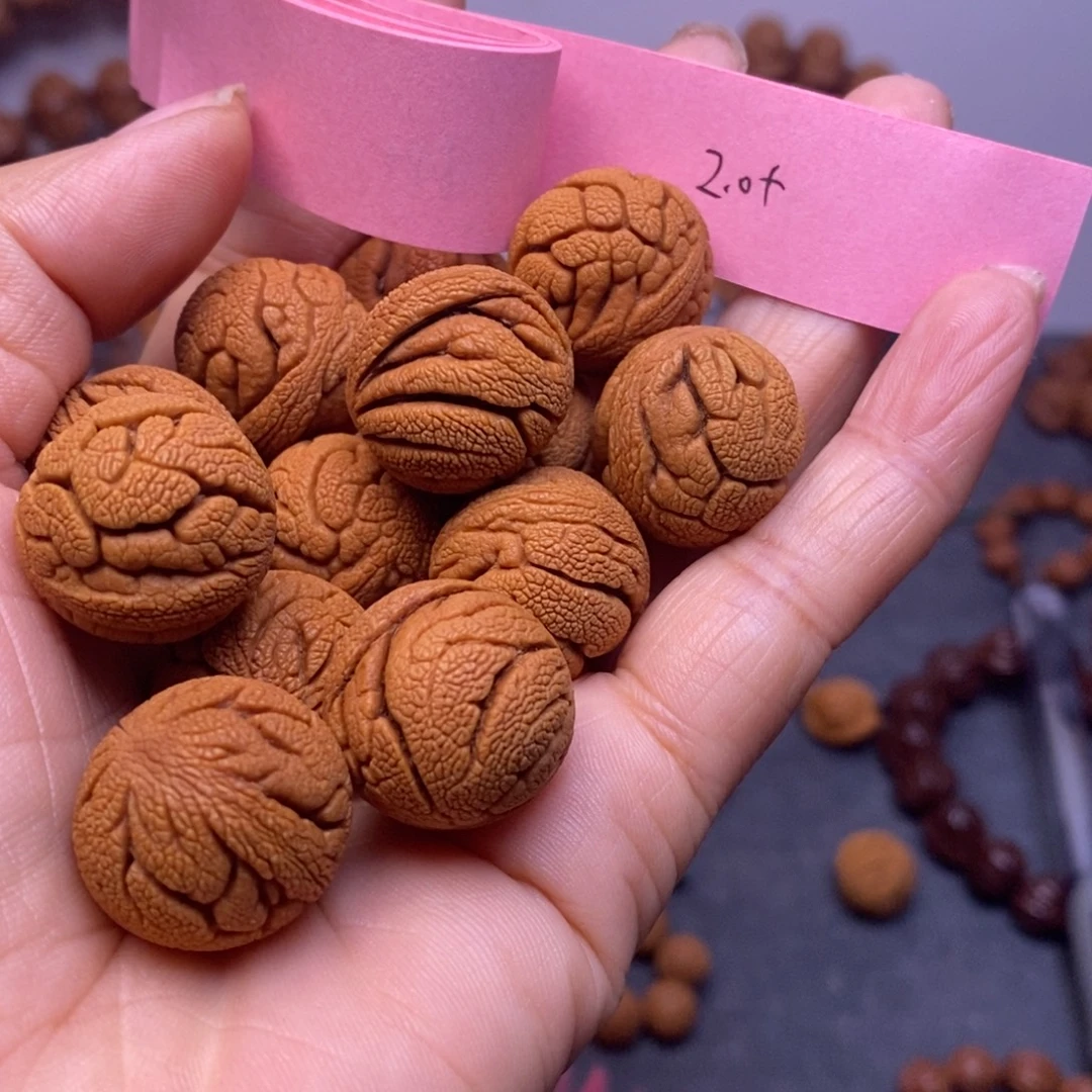 秦岭龙纹桃核13颗